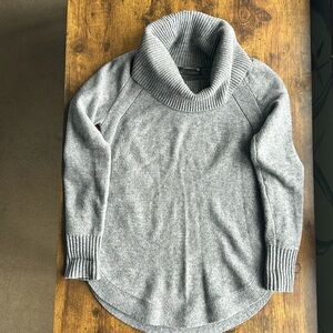 Anthropologie Cowl Neck Gray Sweater XXS